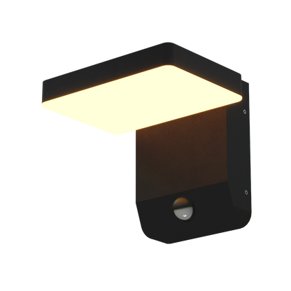 Kinkiet elewacyjny z czujnikiem ruchu LADIS LED 20W 984LM 3000K czarny IP65