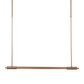Lampa wisząca LED miedź szczotkowana — 12W, 100 cm aluminium i silikon do salonu
