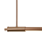 Lampa wisząca LED miedź szczotkowana — 12W, 100 cm aluminium i silikon do salonu