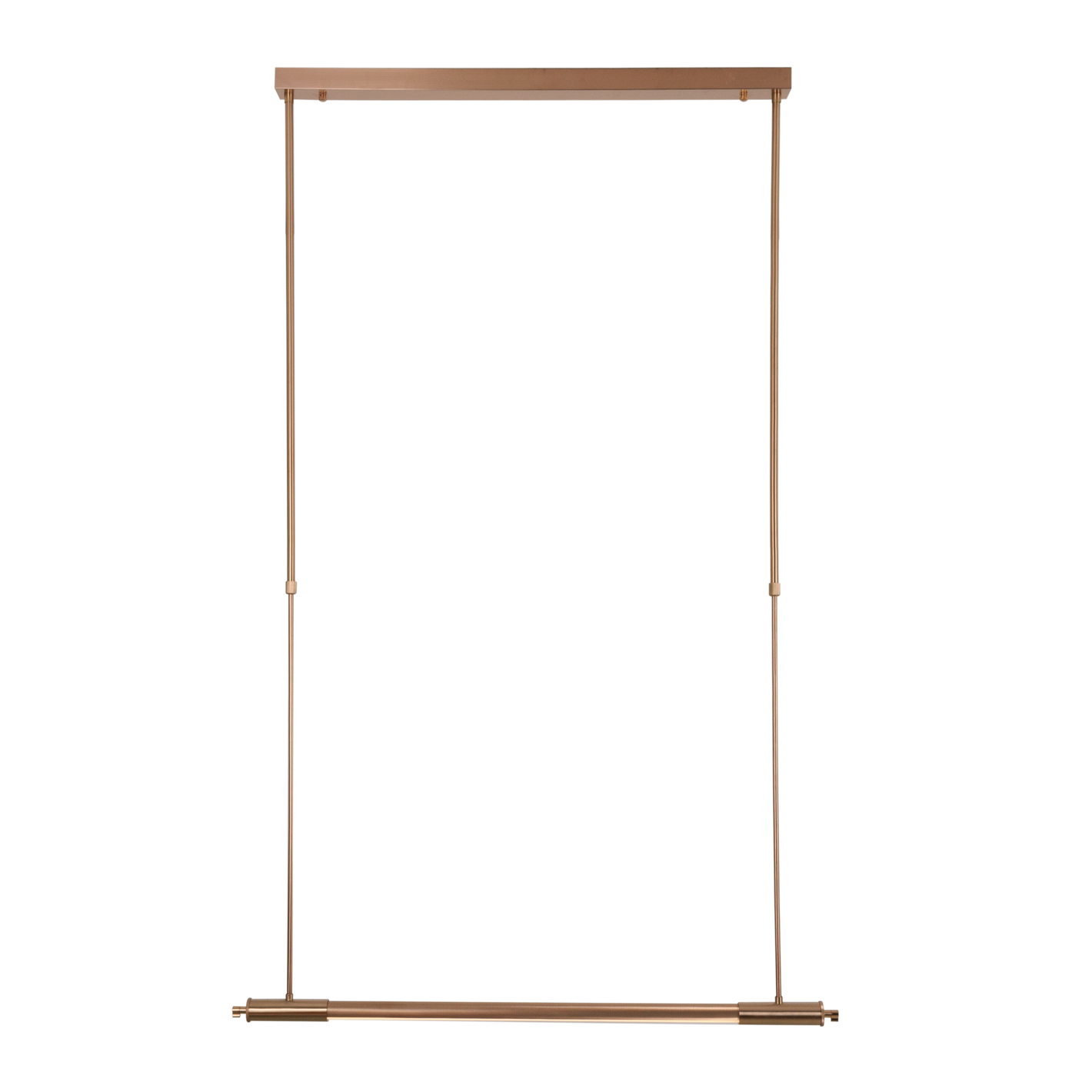 Lampa wisząca LED miedź szczotkowana — 12W, 100 cm aluminium i silikon do salonu