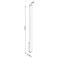Czarny kinkiet elewacyjny LED 101 cm — podłużna oprawa 12W, 800 lm do fasady i tarasu