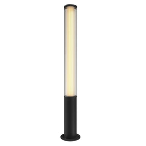 Słupek ogrodowy LED czarny — 25W, 114 cm, IP65 do ogrodu i podjazdu