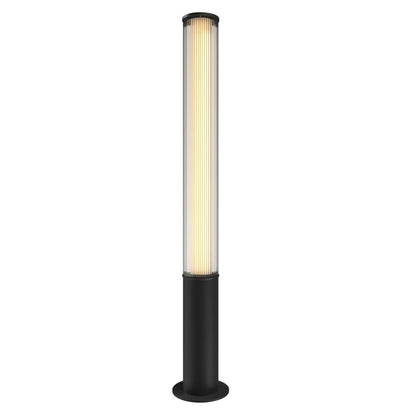 Słupek ogrodowy LED czarny — 25W, 114 cm, IP65 do ogrodu i podjazdu