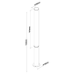 Słupek ogrodowy LED czarny — 32W, 152 cm, IP65 do ogrodu i podjazdu