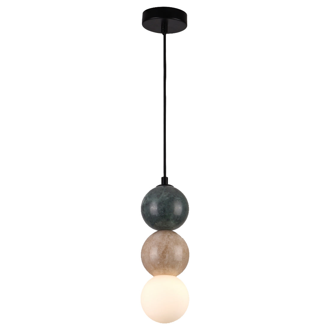 Lampa wisząca z malachitem G9 — 150 cm, dekoracyjna oprawa do salonu i jadalni