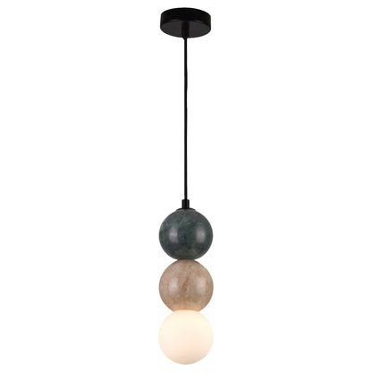 Lampa wisząca z malachitem G9 — 150 cm, dekoracyjna oprawa do salonu i jadalni