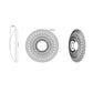 Kinkiet dekoracyjny z filcu LED — kremowa okrągła oprawa do salonu i sypialni