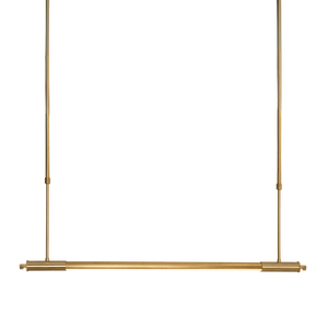 Złota lampa wisząca LED z silikonu i aluminium — 12W, 100 cm do salonu i jadalni
