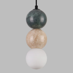 Lampa wisząca z malachitem G9 — 150 cm, dekoracyjna oprawa do salonu i jadalni