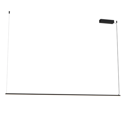 Czarna lampa wisząca LED 150 cm — 38W, liniowa oprawa nad stół i do jadalni