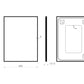 Lustro Robin z oświetleniem LED 60×80 cm
