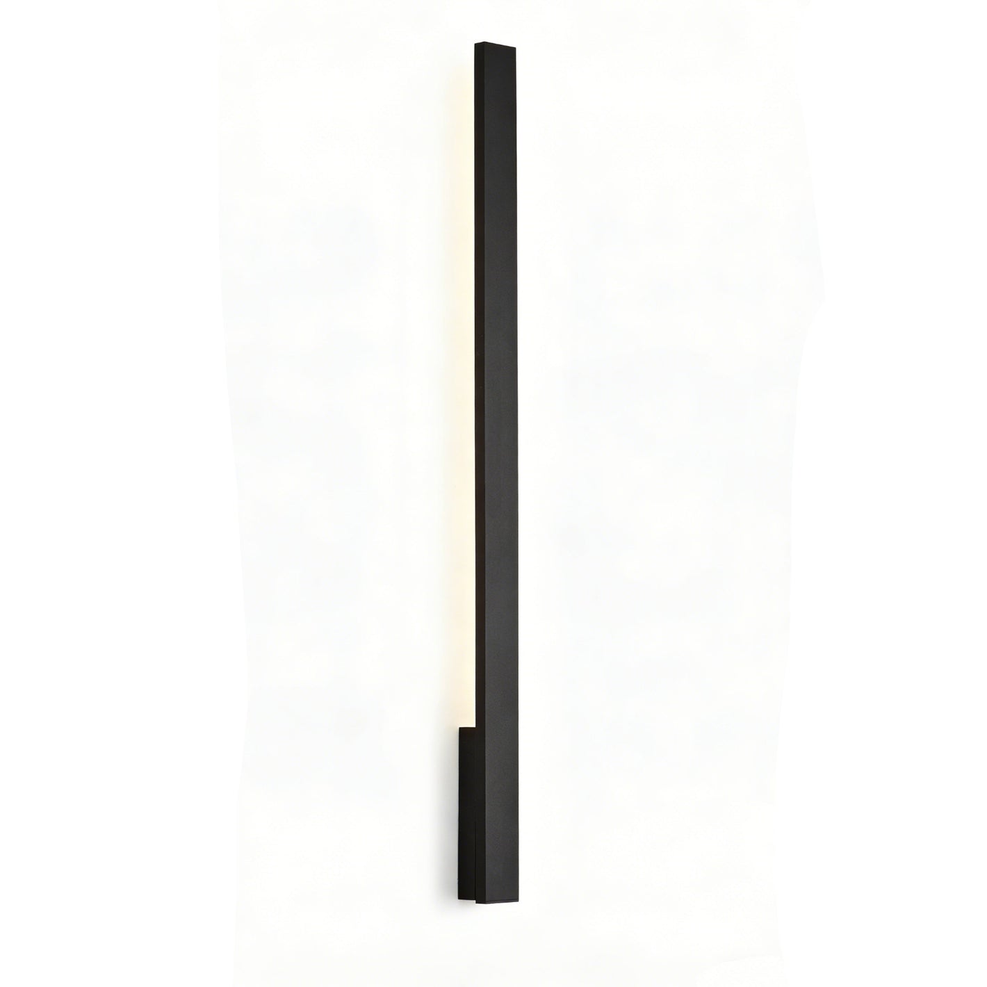 Czarny kinkiet elewacyjny LED 101 cm — podłużna oprawa 12W, 800 lm do fasady i tarasu