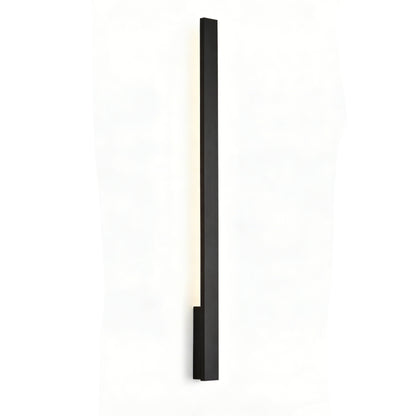 Czarny kinkiet elewacyjny LED 101 cm — podłużna oprawa 12W, 800 lm do fasady i tarasu