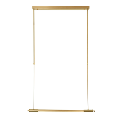 Złota lampa wisząca LED z silikonu i aluminium — 12W, 100 cm do salonu i jadalni