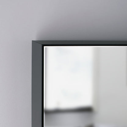 Lustro Garda Black w czarnej ramie aluminiowej