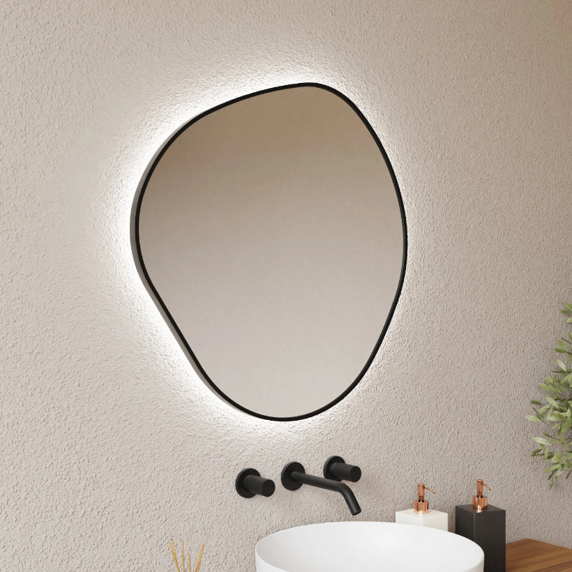 Lustro Modern z oświetleniem LED 80×80 cm