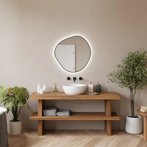 Lustro Modern z oświetleniem LED 80×80 cm