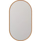 Lustro Senso Copper  owalne w ramie aluminiowej kolor miedzi 50×90 cm