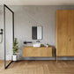Lustro Senso w czarnej ramie aluminiowej 60×80 cm