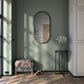 Lustro Solo Black owalne w czarnej ramie aluminiowej