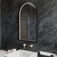 Lustro Como LED w czarnej ramie aluminiowej 50×90 cm