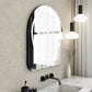 Lustro Glam Black LED w czarnej ramie aluminiowej 75×80 cm