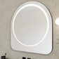 Lustro Glam Black LED w czarnej ramie aluminiowej 75×80 cm