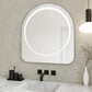 Lustro Glam Black LED w czarnej ramie aluminiowej 75×80 cm