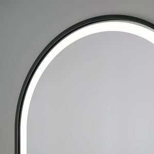 Lustro Korfu Black z oświetleniem LED 40×80 cm