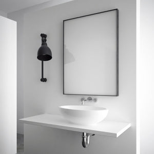 Lustro Classic Black w czarnej ramie aluminiowej 60×80 cm