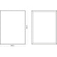 Lustro Classic Black w czarnej ramie aluminiowej 60×80 cm