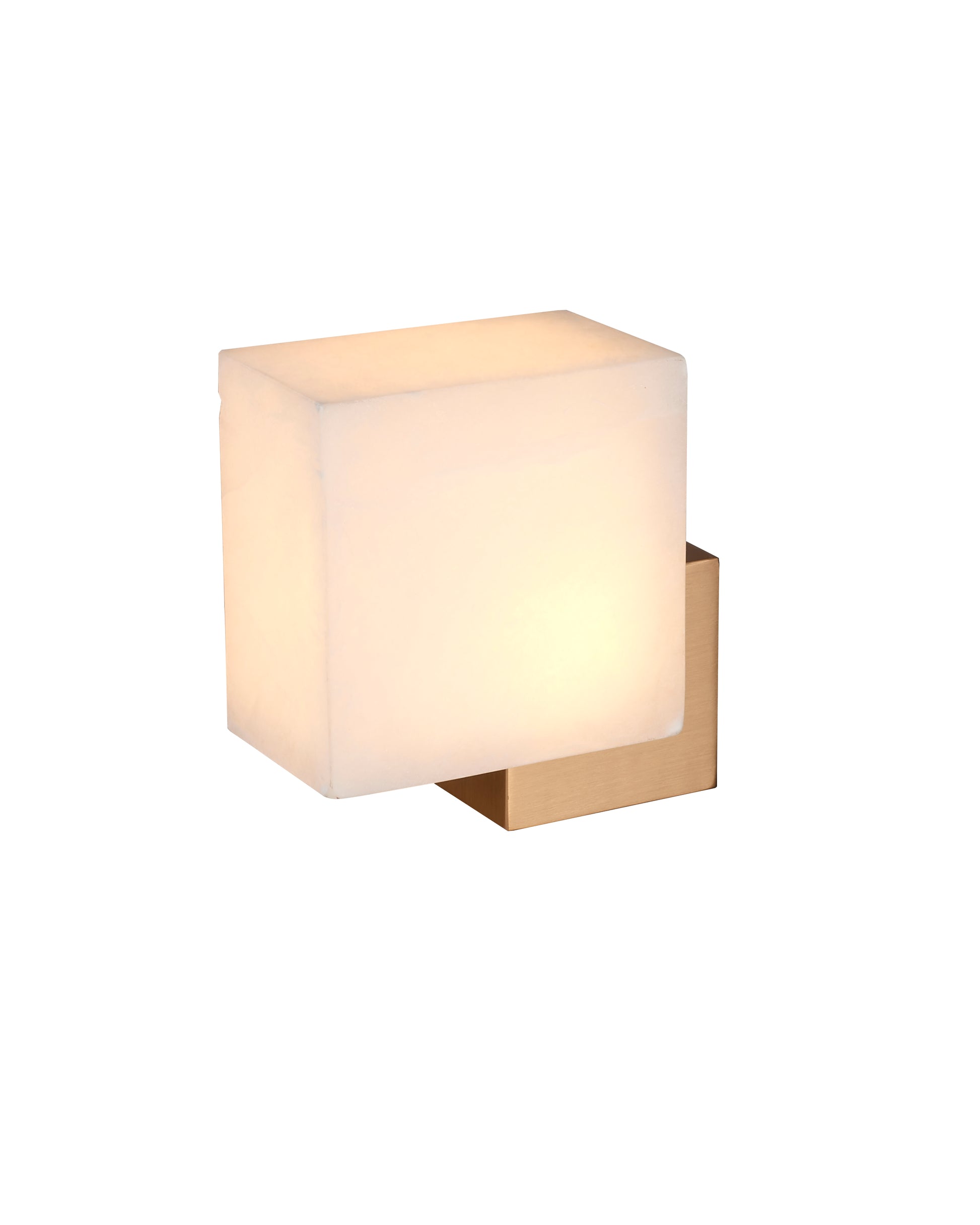 Lampa ścienna CUBO LED złota 18 cm