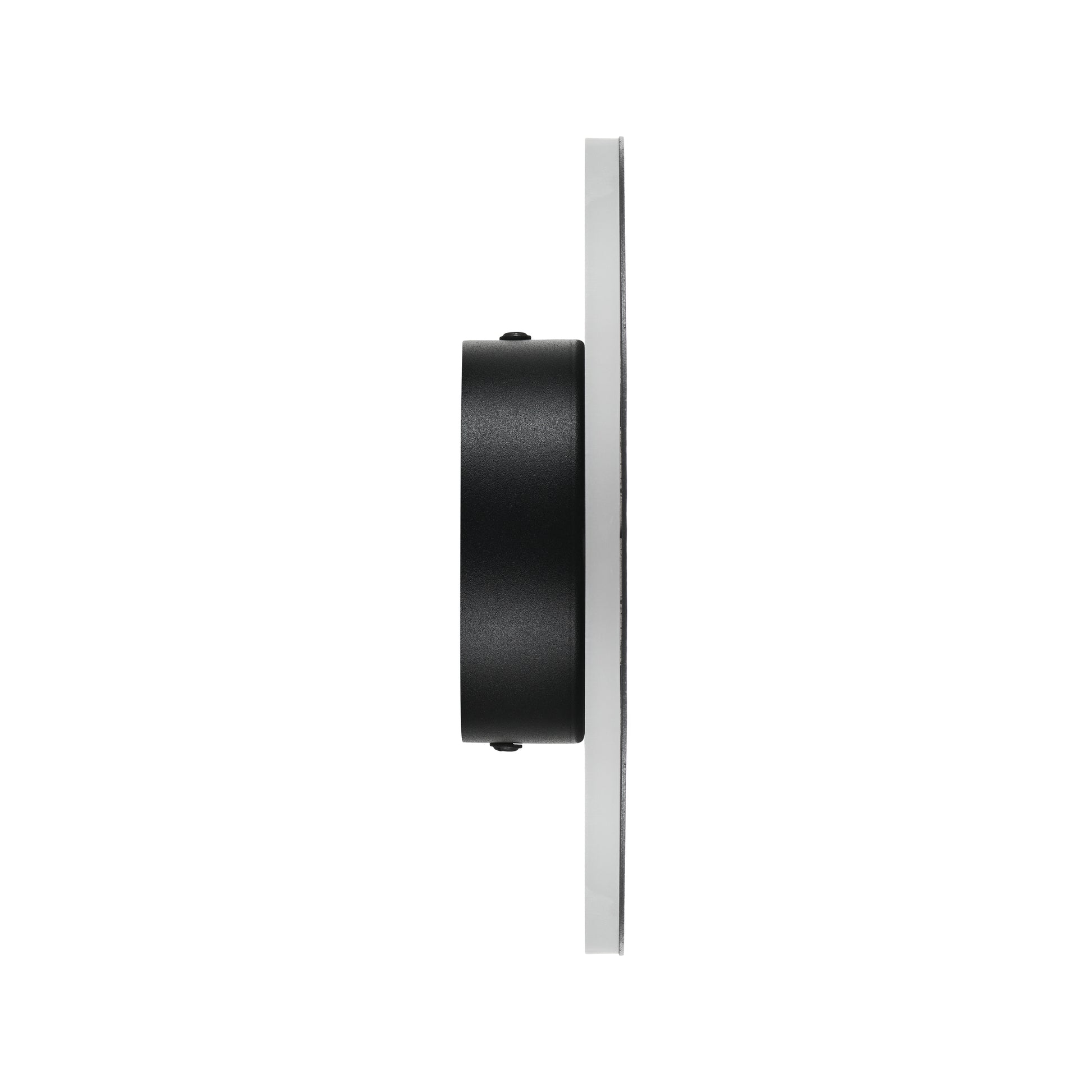 Lampa ścienna NYX 20 cm - LED okrągła, metalowa, czarna