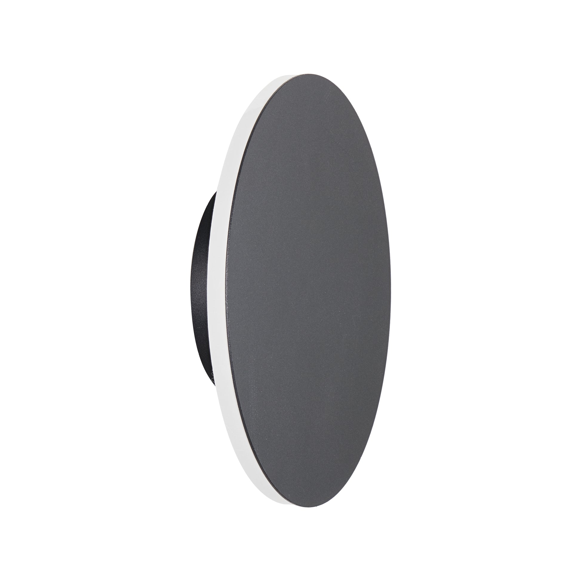 Lampa ścienna NYX 20 cm - LED okrągła, metalowa, czarna