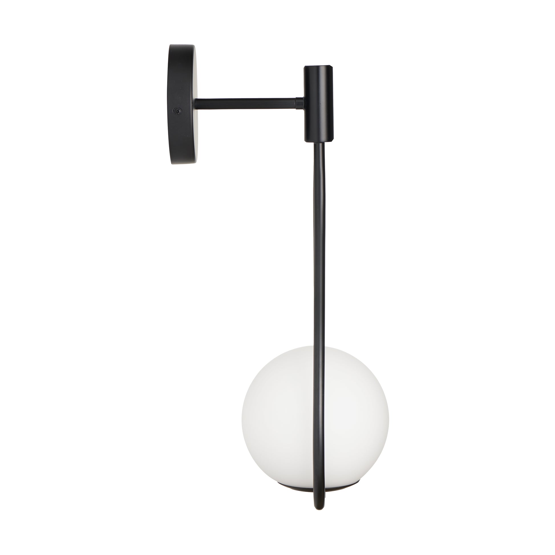 Lampa ścienna DROP, 45 cm - czarny, do wnętrz mieszkalnych i komercyjnych