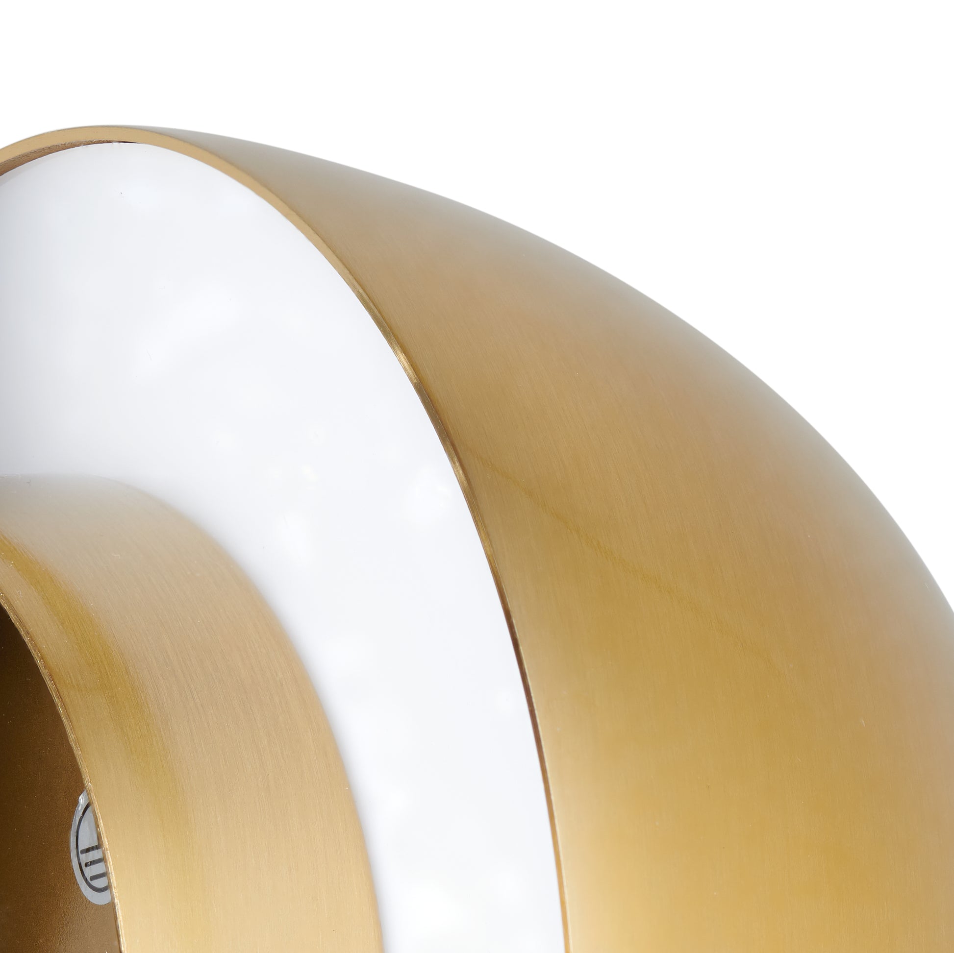 Lampa ścienna BUTTON, 16 cm - LED, złoty, półkulisty
