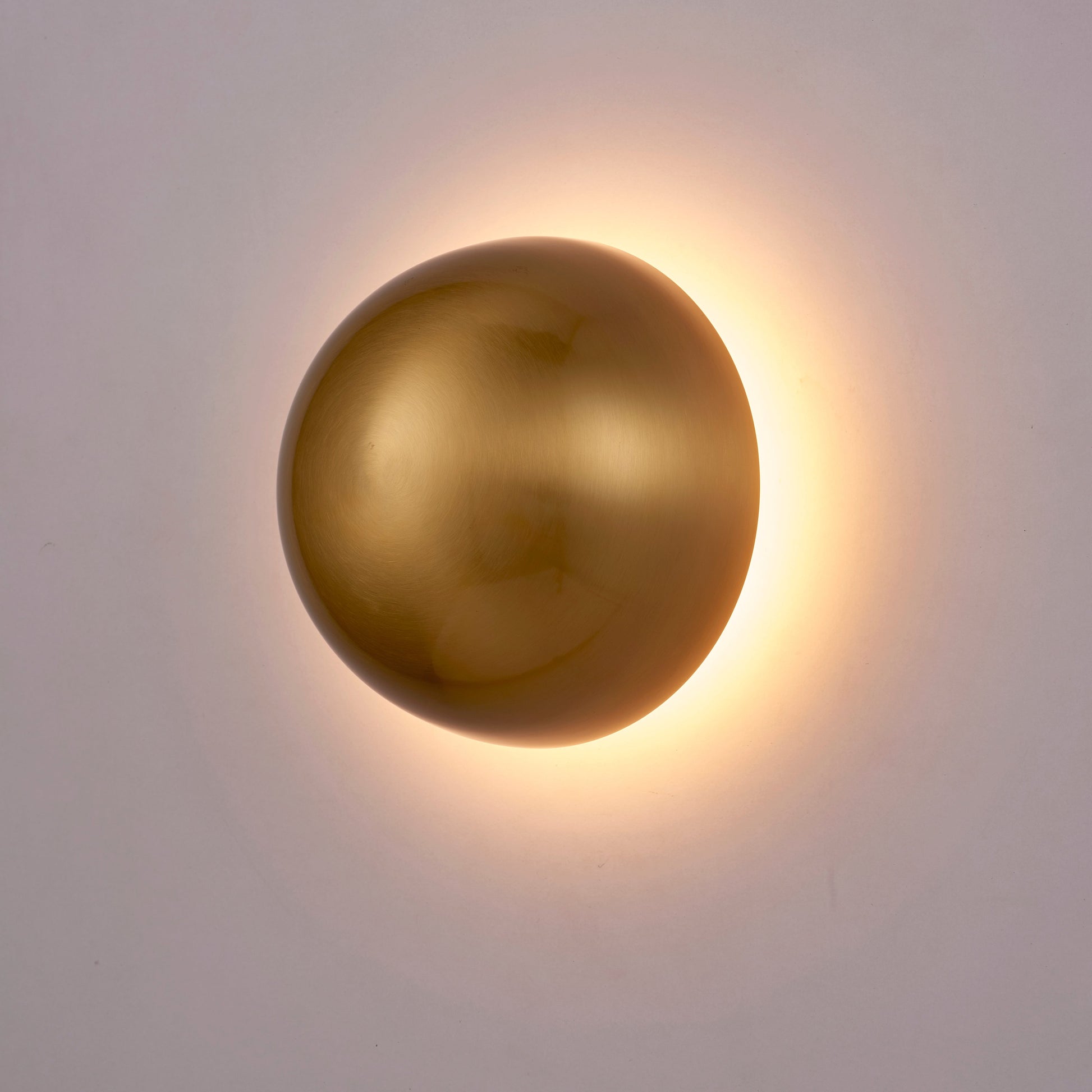 Lampa ścienna BUTTON, 16 cm - LED, złoty, półkulisty