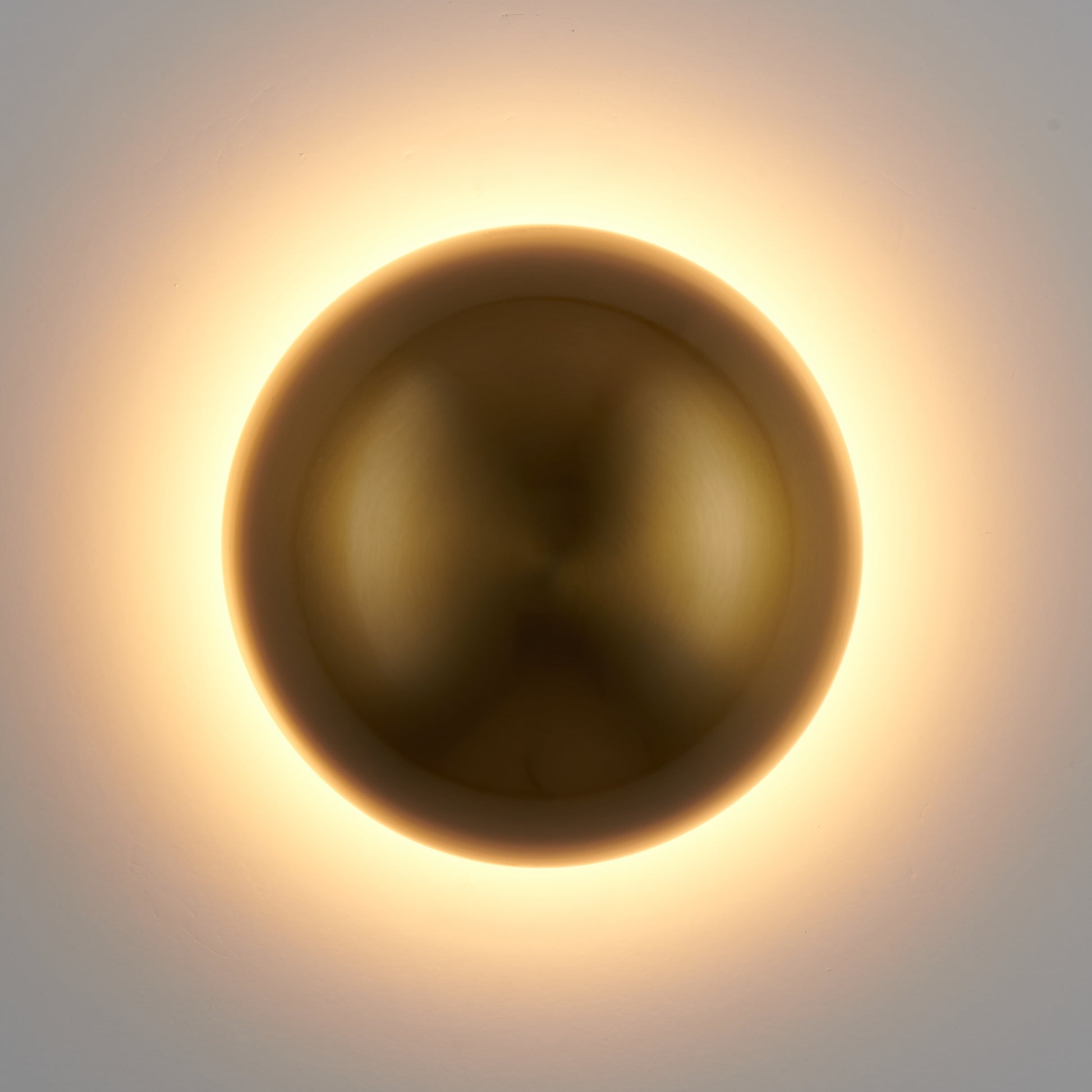 Lampa ścienna BUTTON, 16 cm - LED, złoty, półkulisty