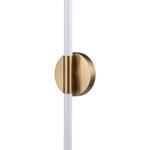 Lampa ścienna LED FELIX biało-złota 100 cm - nowoczesny kinkiet