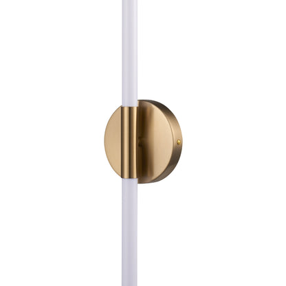 Lampa ścienna LED FELIX biało-złota 100 cm - nowoczesny kinkiet