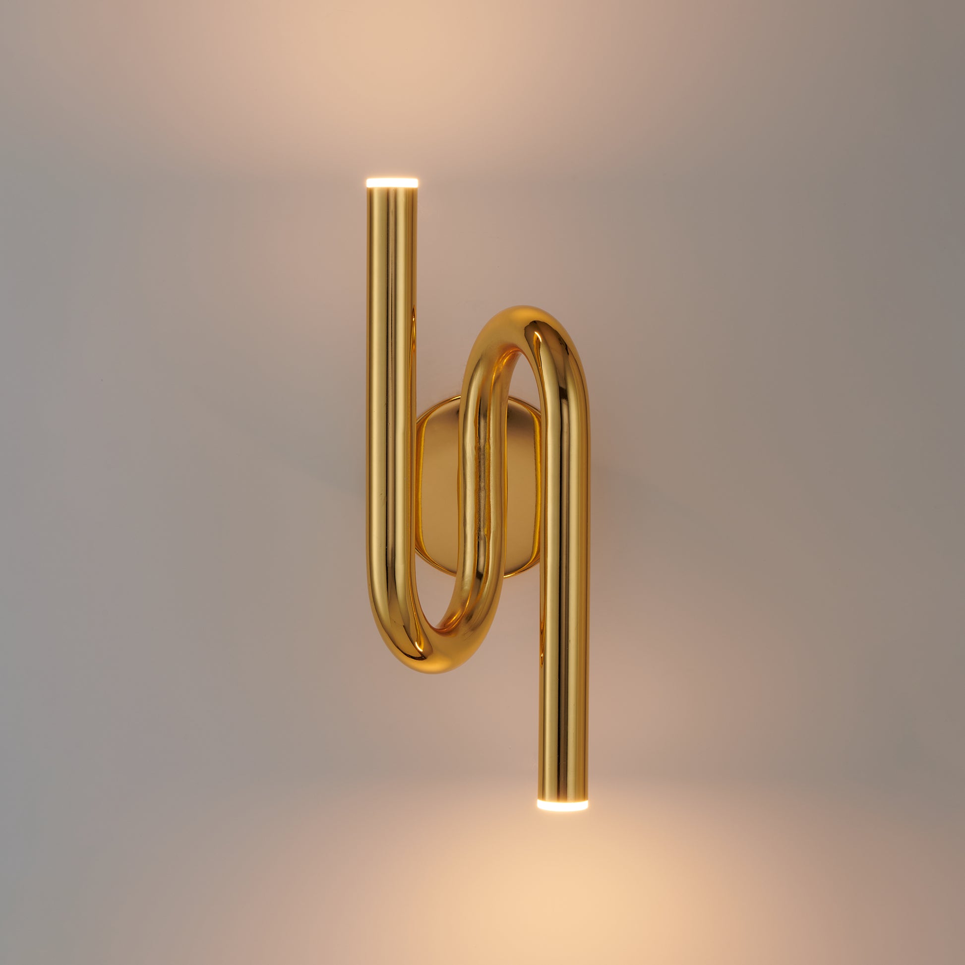 Lampa ścienna MYK LED złota 38 cm
