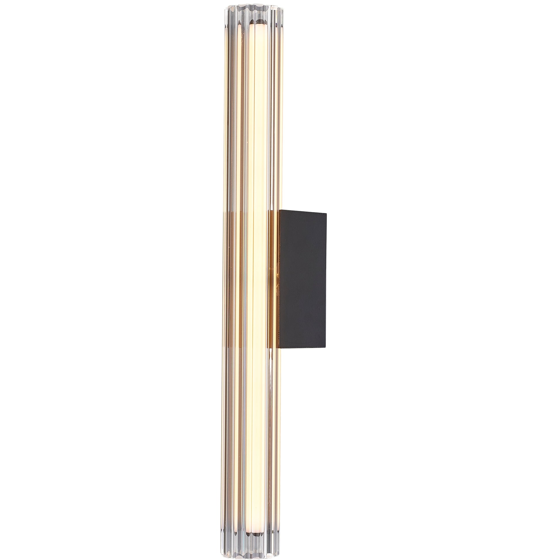 Lampa ścienna VERTI 40 cm -LED, transparentna tuba