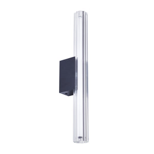 Lampa ścienna VERTI 40 cm -LED, transparentna tuba