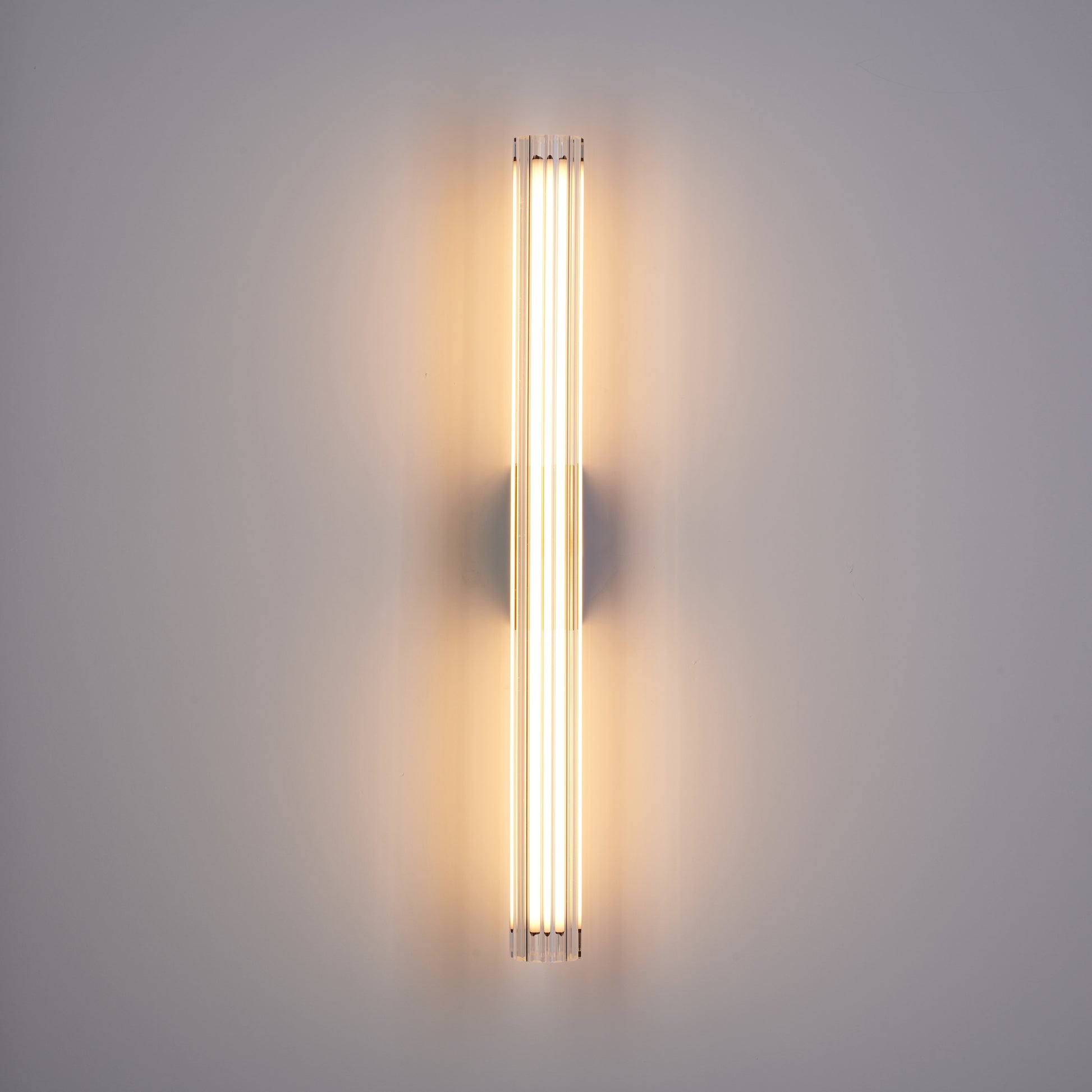 Lampa ścienna VERTI 40 cm -LED, transparentna tuba