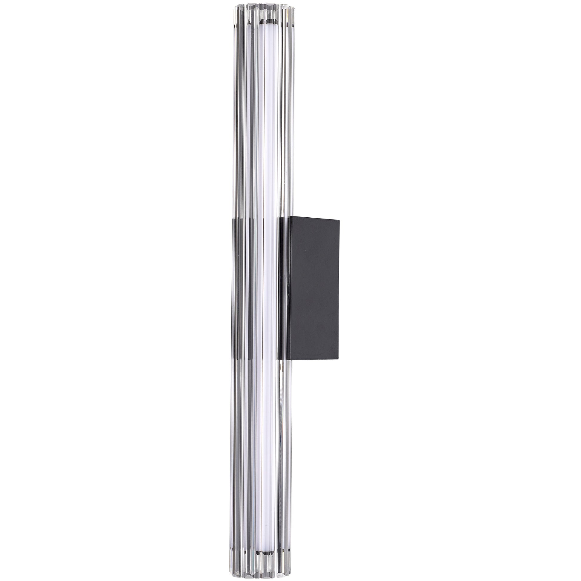 Lampa ścienna VERTI 40 cm -LED, transparentna tuba