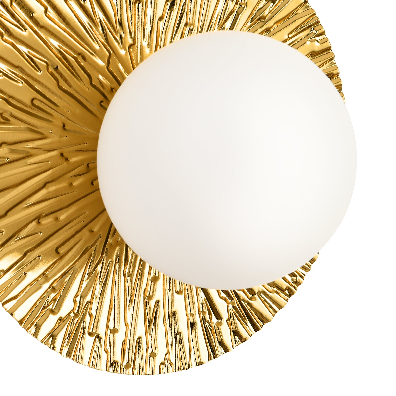 Lampa ścienna SUN S złota 20 cm