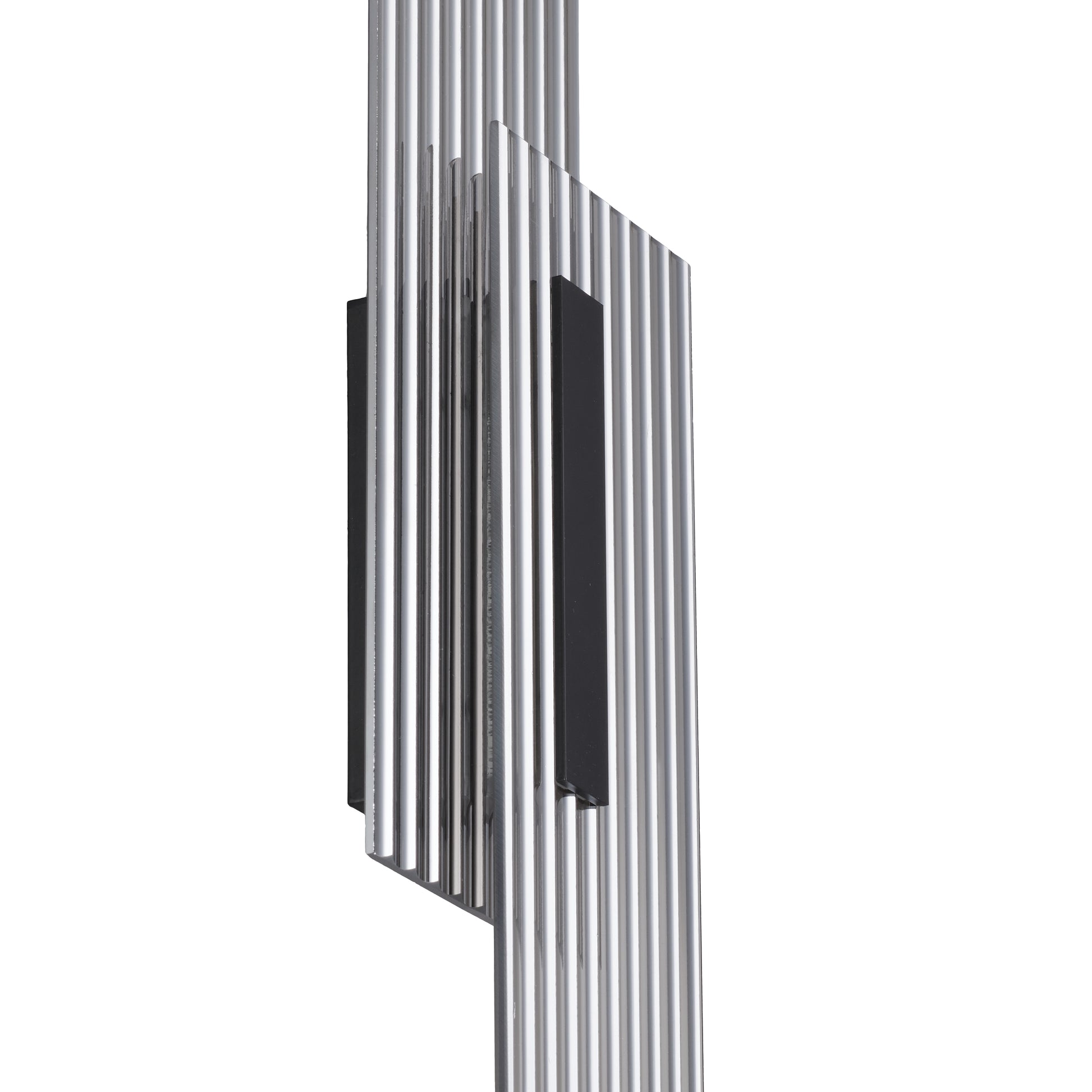 Lampa ścienna NOIR LED, kinkiet czarny ryflowany dwustronny