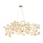 Lampa wisząca BOTANIKA WAVE 125 cm - złota, G9, regulowana, designerska