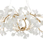 Lampa wisząca BOTANIKA WAVE 125 cm - złota, G9, regulowana, designerska