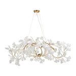 Lampa wisząca BOTANIKA WAVE 125 cm - złota, G9, regulowana, designerska